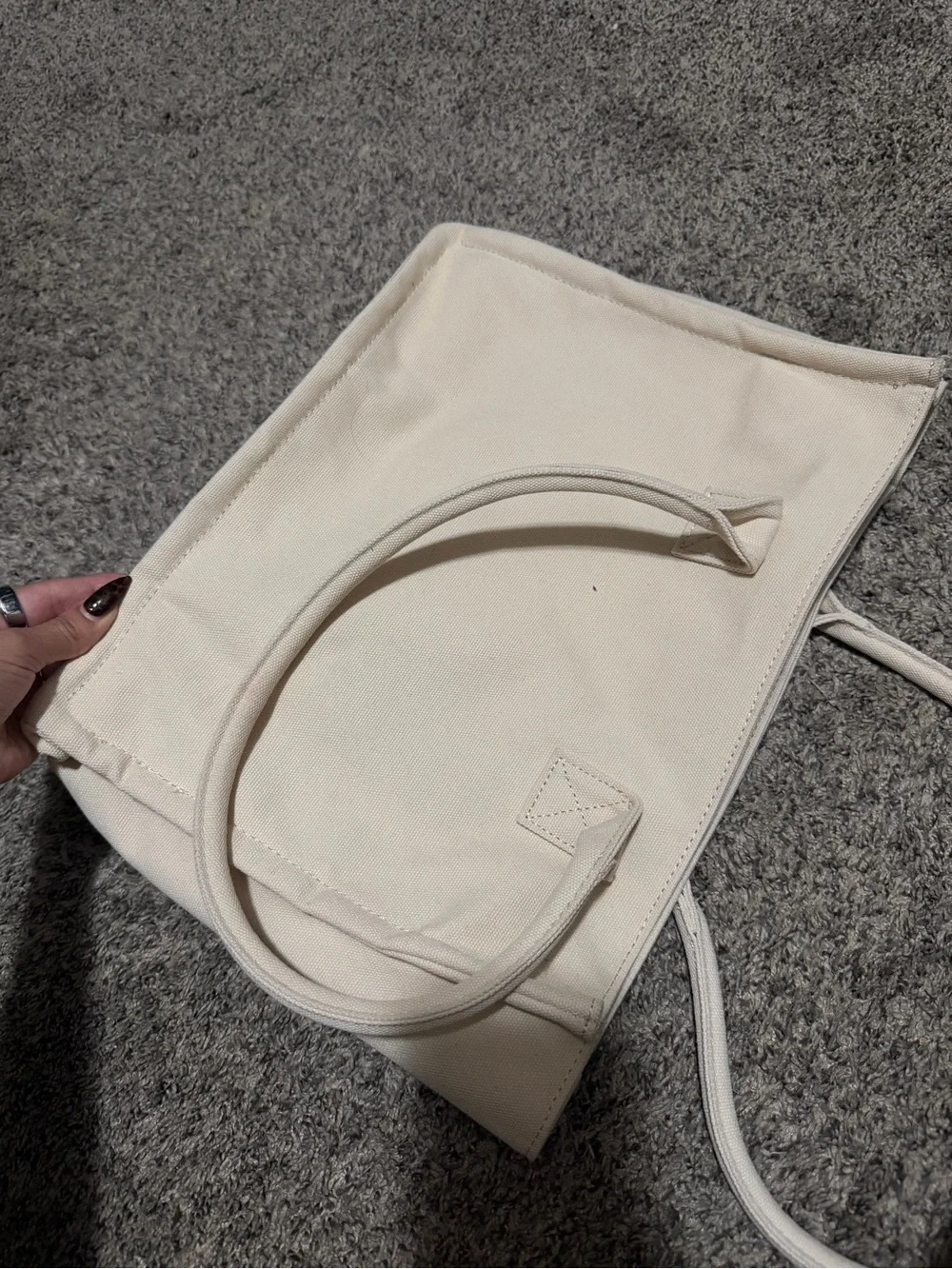 St. Tropez Cream Canvas Tote